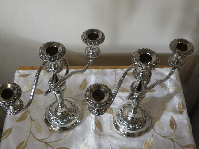 SILVER PLATE CANDELABRA in Arts & Collectibles in City of Halifax - Image 2
