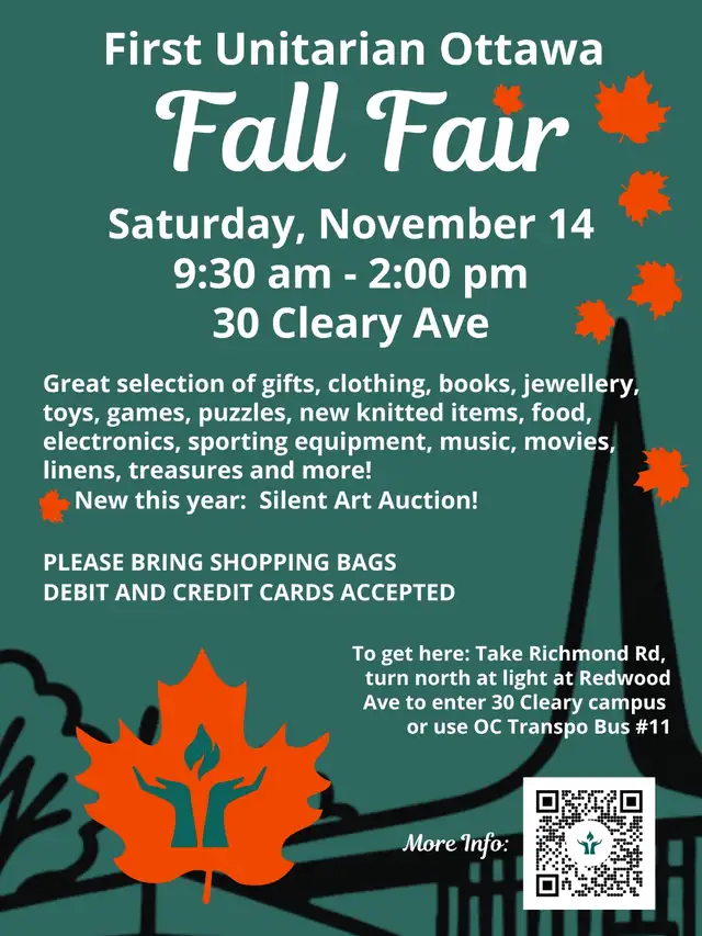 Fall Fair- First Unitatarian in Events in Ottawa - Image 2