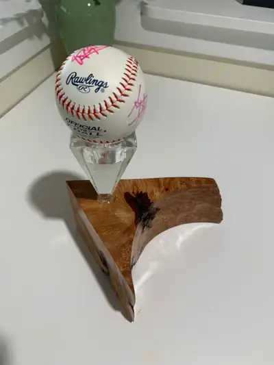 UNIQUE GIFT IDEA - BASEBALL DISPLAY/CANDLE HOLDER, View more