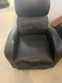  Two black recliners free 