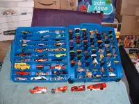 100 VINTAGE DIE CAST CARS WITH CARRY CASE HOT WHEELS MATCHBOX