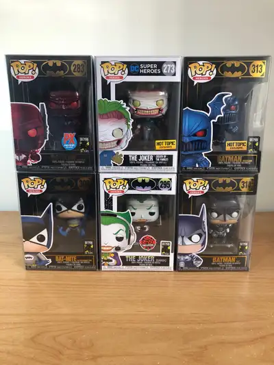 Batman & Joker Funko Pops, View more