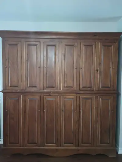 Wall cabinet hutch bookcase - wood, View more