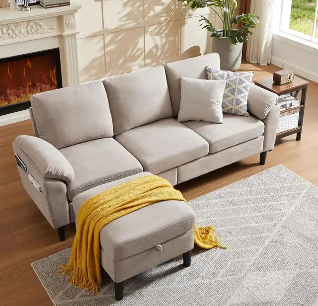 Couch and ottoman with storage in Couches & Futons in Charlottetown - Image 2