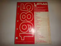 Catalogue atlas de voiture et camion 1985 vintage esso product