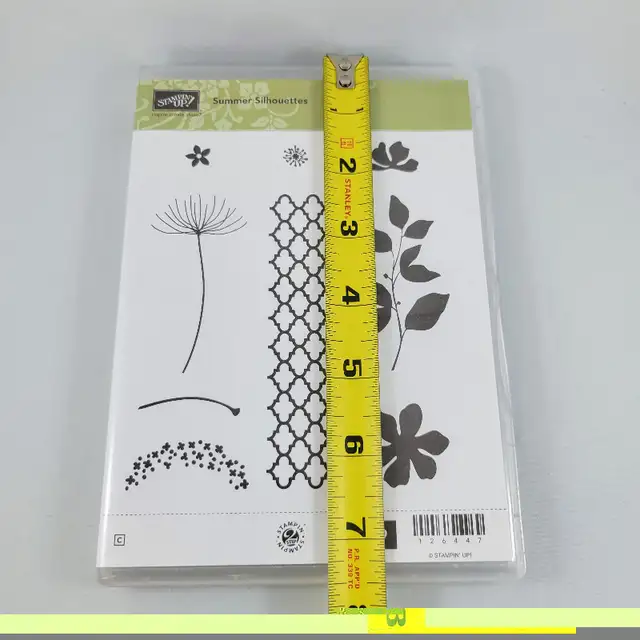 Summer Silhouettes Rubber Stamp Stampin’ Up! Lattice Leaves Flow in Hobbies & Crafts in Strathcona County - Image 7