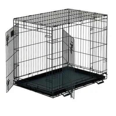 DOG CRATES ARE ON CLEARANCE SELL Each has a durable steel construction, removable tray and a divider...