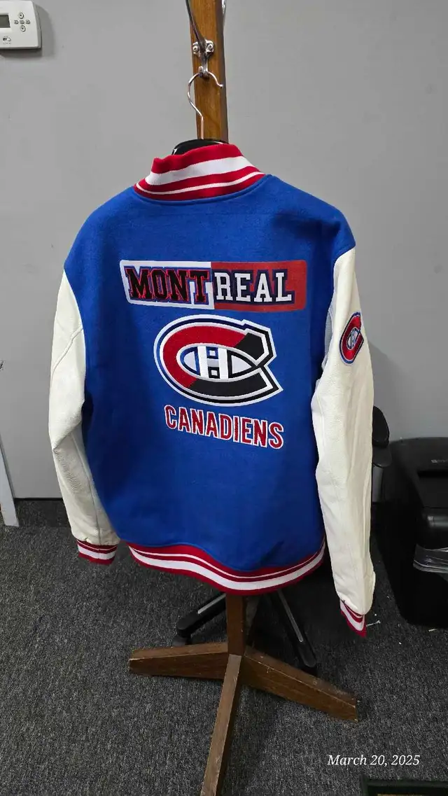 Brand new with tags Pro Standard NHL Canadiens Varsity Jacket in Men's in Laval / North Shore - Image 3