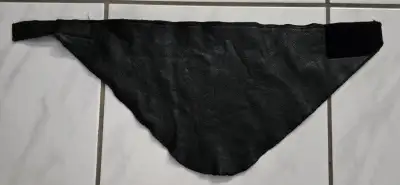 Women's/men's Biker's leather/polar fleece neck warmer., View more