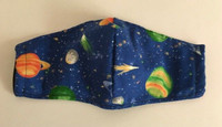 NICE MASK of PLANETS in UNIVERSE w FILTER POCKET DOUBLE LINING