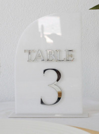 Wedding table numbers event 