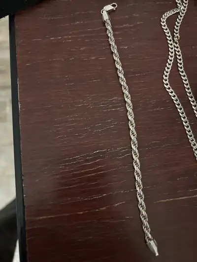 silver men’s bracelet, View more