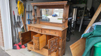 Antique Commode/ Mirror Cabinet