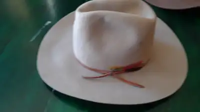 This is a very nice felt hat in good condition, size 6 7/8, only one spot I can see on it. If you ha...