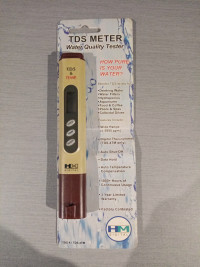 Testeur d'eau aquapro de HM digital. Tds meter. Modèle TDS-4TM
