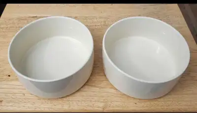 Havniva ceramic cream color non slip dog bowls 6" 28oz brand new, View more