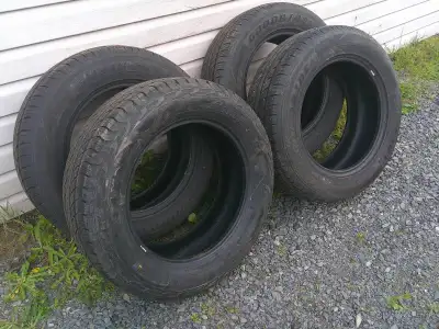 these tires have lots of tread remaining they all held air prior to rim removal they are Goodride br...