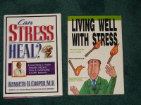 HEALTH LIVING WELL WITH STRESS & CAN STRESS HEAL BOOKS