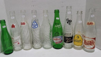 VINTAGE SODA GLASS BOTTLES  CRUSH STUBBY R.C. MUSKOKA DRY