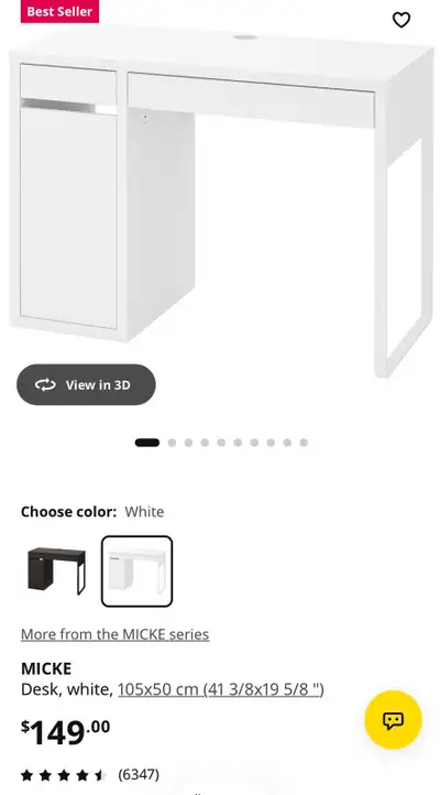 IKEA Micke Desk, View more