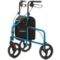 Oasis Space New Blue 3 Wheel Rollator Senior Mobility Walker