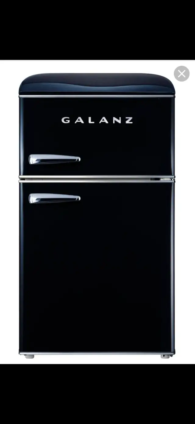 Mini Fridge+freezer NEW retro Black in Refrigerators in City of Toronto - Image 8