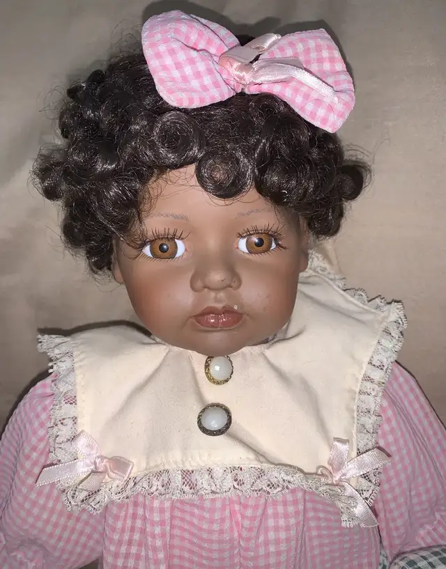 Vintage Magical Moments black porcelain girl doll Jenny in Toys & Games in Oshawa / Durham Region - Image 2