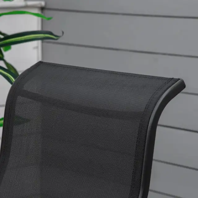 Patio Glider with Breathable Mesh Fabric, Black Color  in Patio & Garden Furniture in Markham / York Region - Image 8