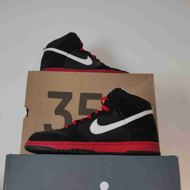 Nike Dunk Highs Sport Red size 12 in Men's Shoes in Markham / York Region
