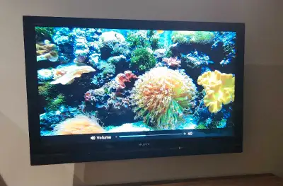 Sony Bravia 46-inch LCD TV. Includes remote and wall mount. In good working condition. Specification...