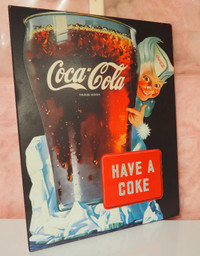 16" x 20" Coca-cola Advertisement Poster Featuring Sprite Boy