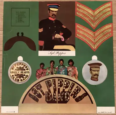 Beatles Sgt. Peppers 1967 Canadian glossy card stock insert, View more