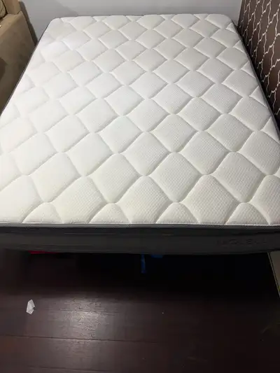 Double bed mattress with bed frame, View more