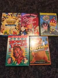 Old children cartoon movies and shows dvds lot