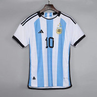 Messi #10 Argentina Away PATCH XLarge Slim Fit Jersey FIFA 3