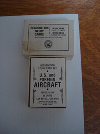 VINTAGE MILITARY AIRCRAFT & SHIP RECOGNITION CARD SET