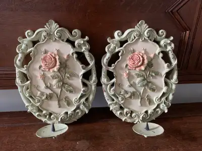Rose Candle Holders Wall Decor, View more