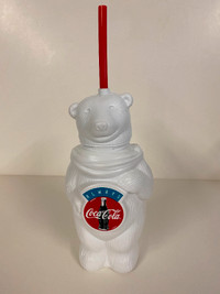 Vintage Always Coca-Cola Polar Bear Plastic Water Bottle