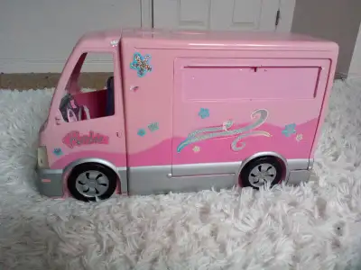 Vintage Mattel Barbie 2008 Pink Rv Camper Van