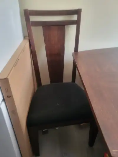 Table and 4 chairs, View more