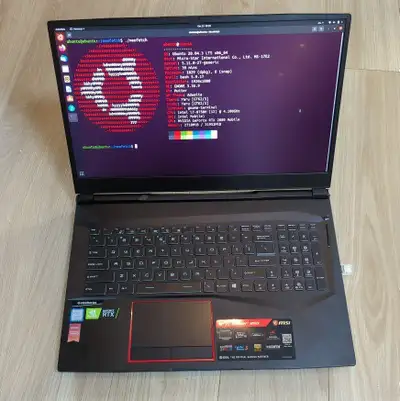 This MSI Raider 85G gaming laptop in like new condition. It designed for gaming and home entertainme...