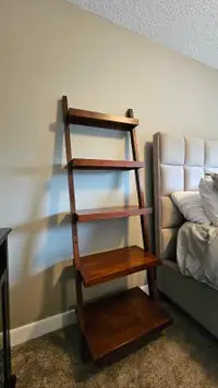 Solid wood shelf.