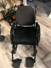 Helio wheelchair, manual, lightweight with extra padded cushions