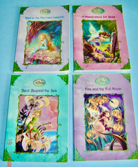 Four Disney Fairies Paperbacks with Beck, Fira, Bess and Rani