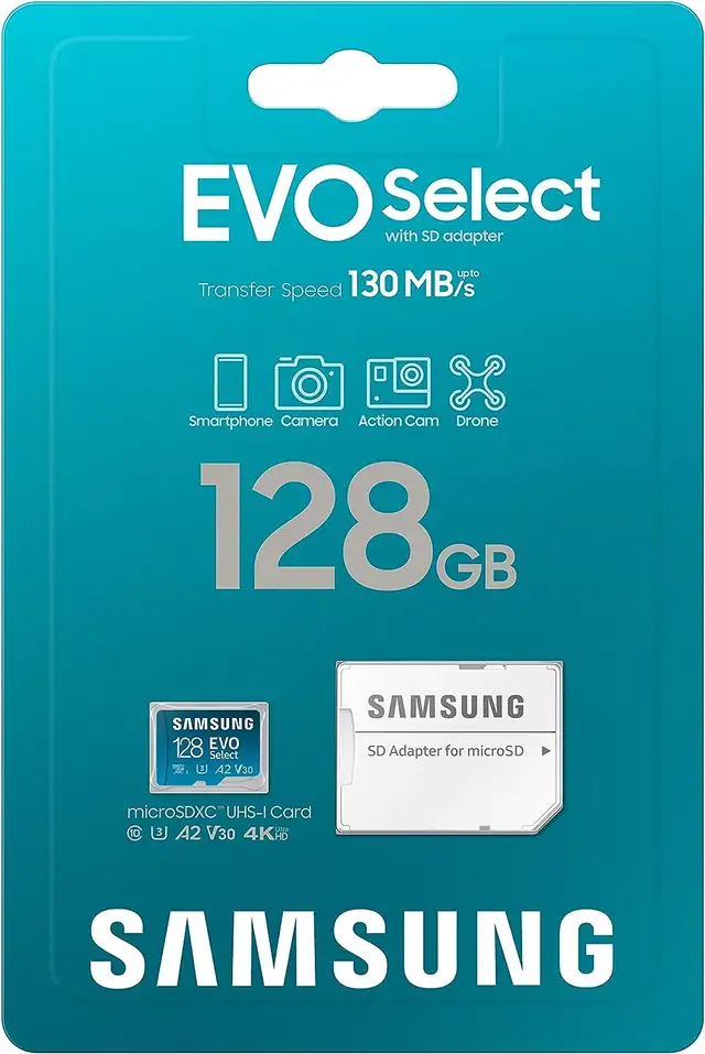 New Samsung EVO 128GB microSD Memory Card