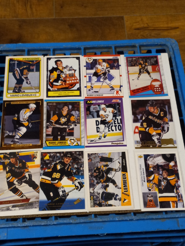 Hockey Cards Mario Lemieux HOF Lot of 50 Near Mint/Mint Various in Arts & Collectibles in Trenton