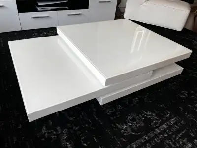 Structube Picasso articuling white coffee table, View more
