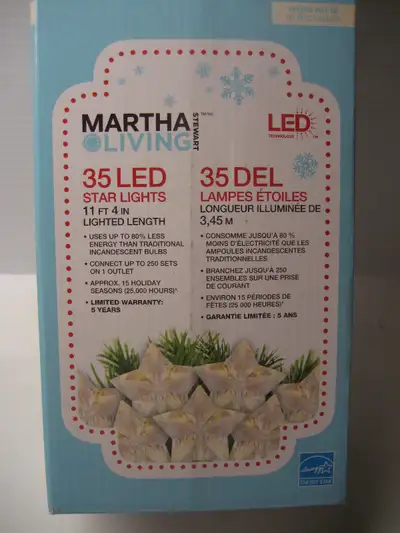 Martha Stewart Living 35 LED Star Lights Warm White, View more