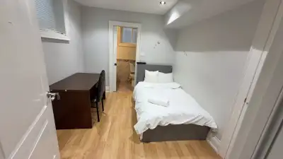 A clean, bright, and spacious private room is available in a quiet and friendly home. The room is id...