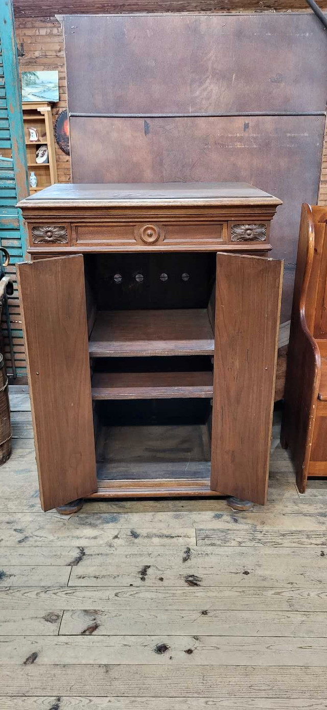Antique Walnut Record Cabinet in Hutches & Display Cabinets in Trenton - Image 4